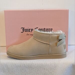 Juicy Couture JC-Kelsey 2 Ankle Boots Light Natural Faux Fur NIB Size 9 Casual